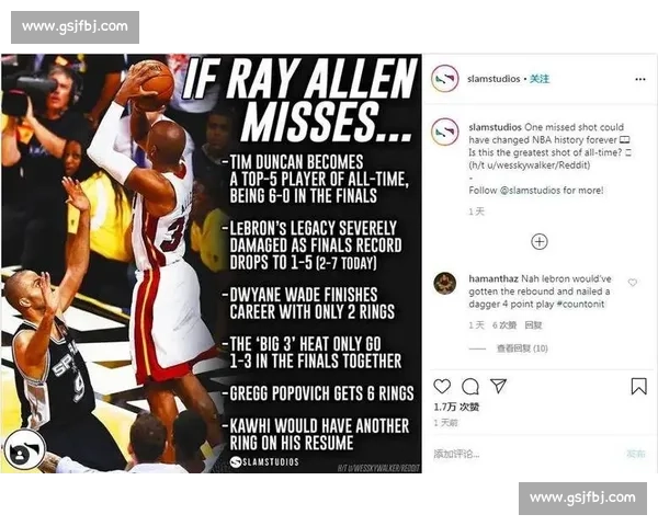 雷阿伦神奇三分改写命运马刺热火总决赛第六场史诗之夜篮球历史瞬间